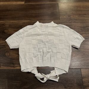WAYF Knitted Crop Top